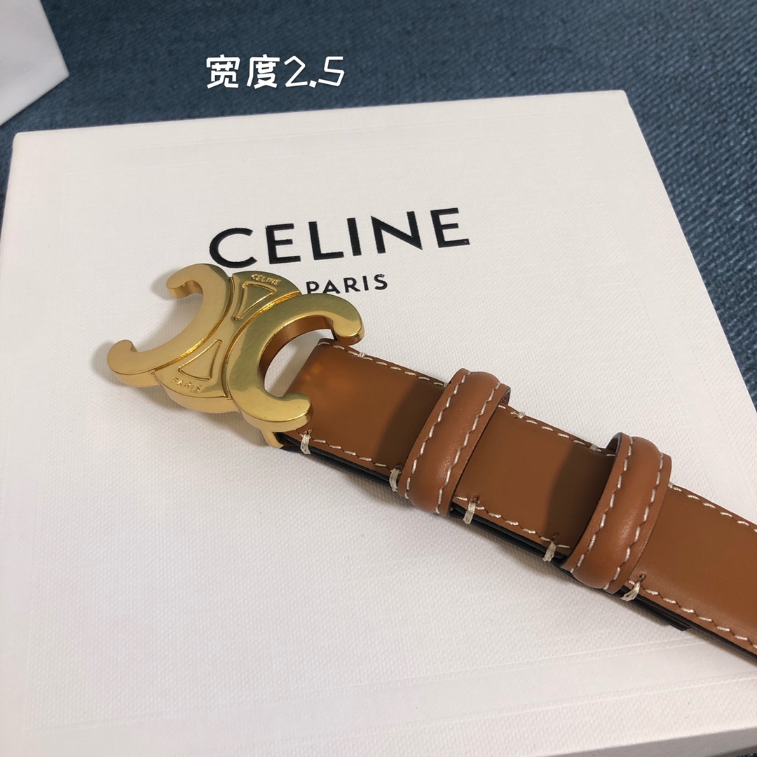 Celine Cowhide Belt 18mm 25mm