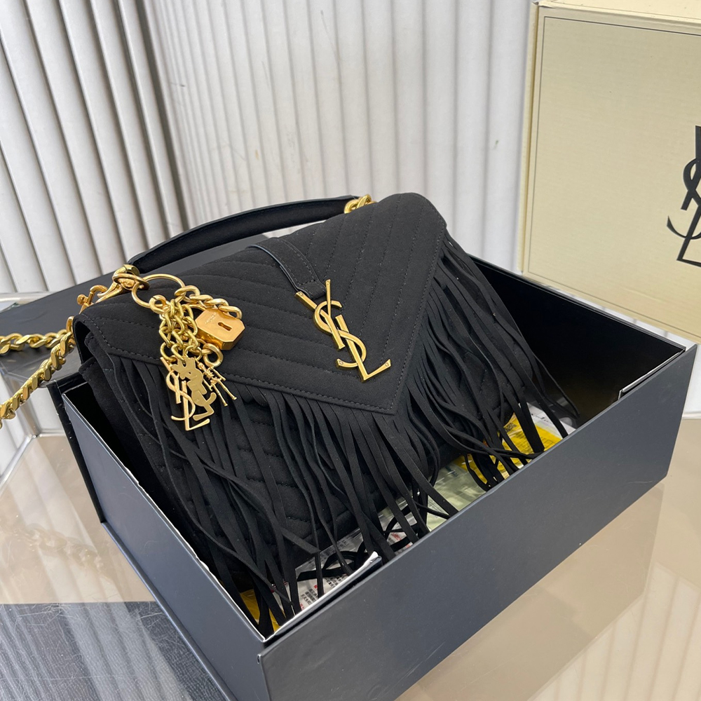 Saint Laurent YSL Monogram Tassel Hand Crossbody Shoulder Bag (Replica)