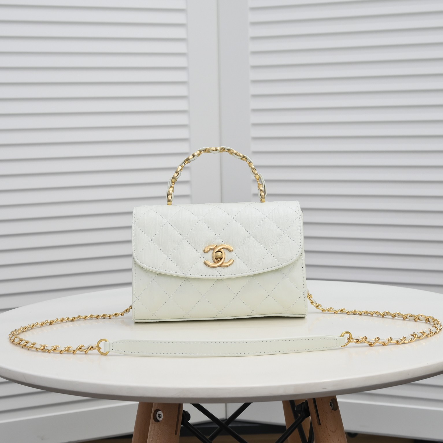 Chanel Handle Double C Shoulder Bag Handbag
