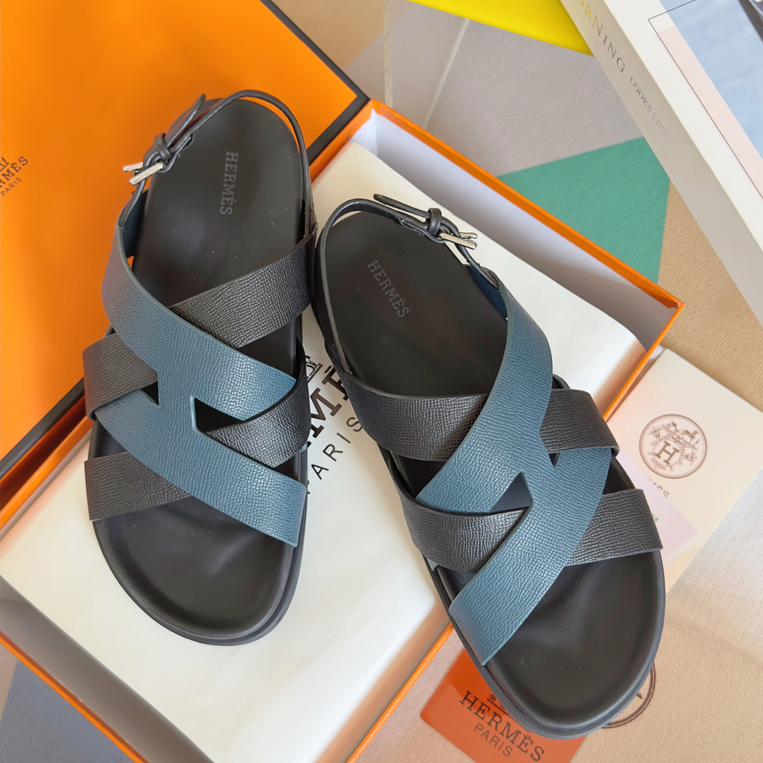 Hermes Shoes Kazimir series couple sandals