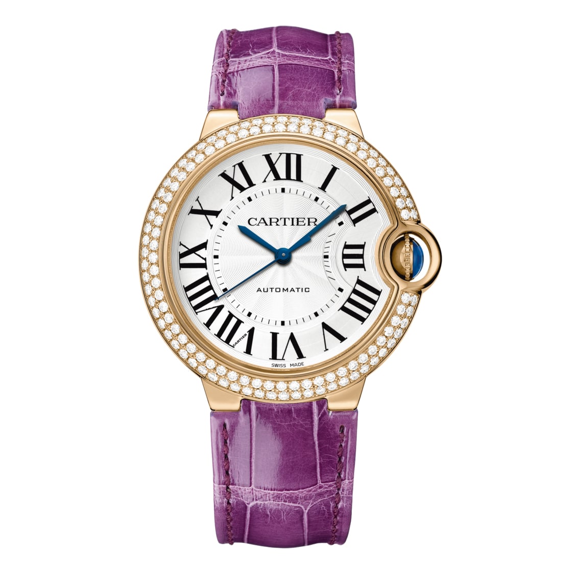 Cartier Ballon Bleu 36mm 18K Rose Gold & Diamonds Lady��s Watch, WJBB0009