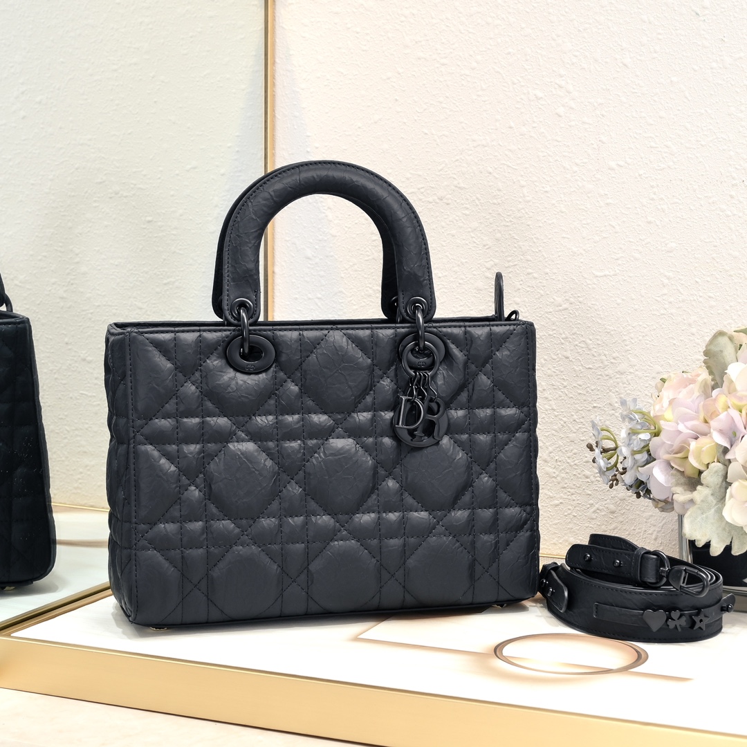Dior Lady D-sire My Abcdior Horizontal Tote Bag Middle Shoulder Bag Handbag