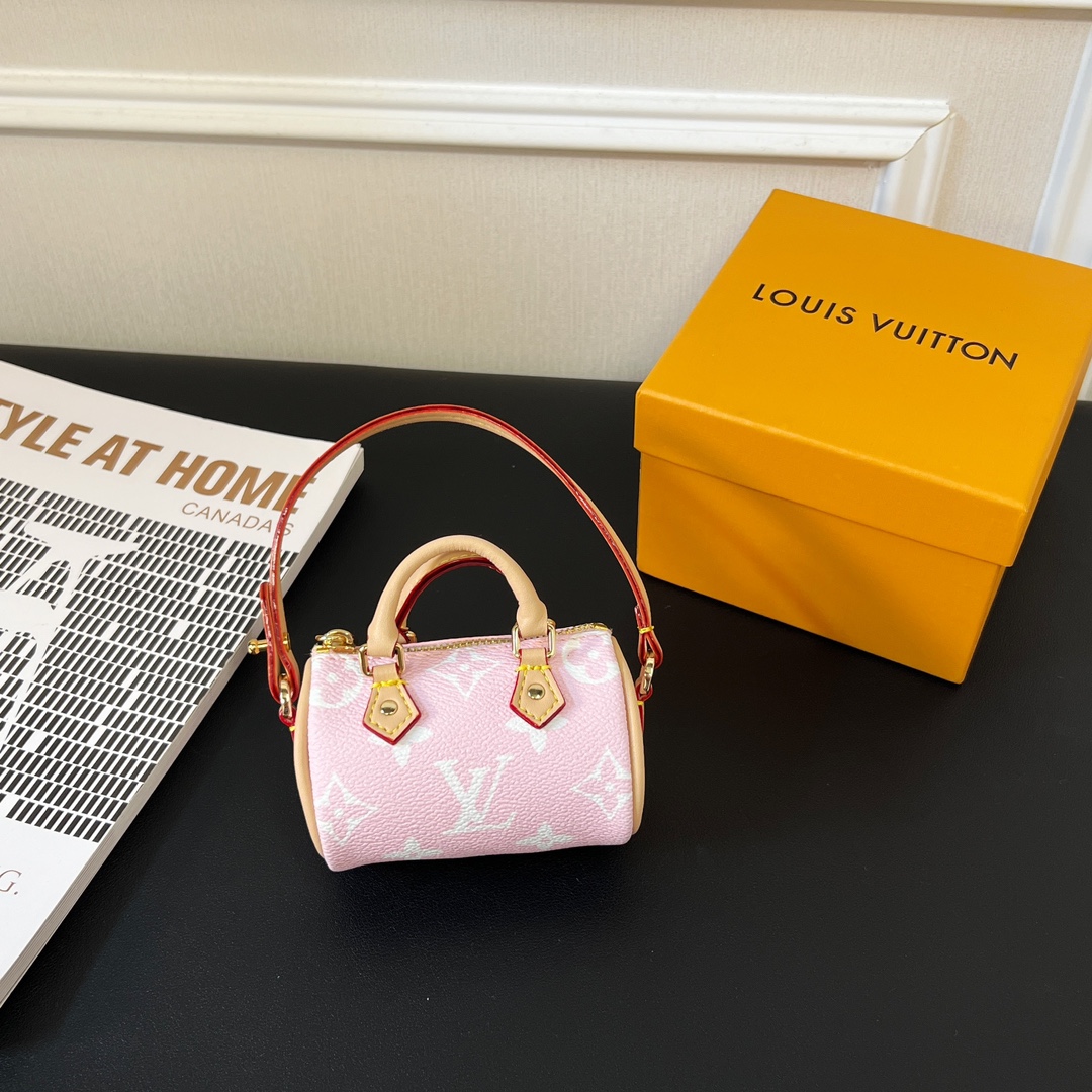 Louis Vuitton Micro Bag Leather Keychain Pendant Accessories