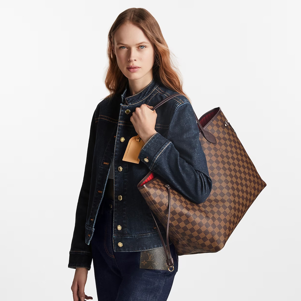 Louis Vuitton LV Neverfull Monogram Damier MM&GM N41357 Tote Bag Handbag(7AReplica)