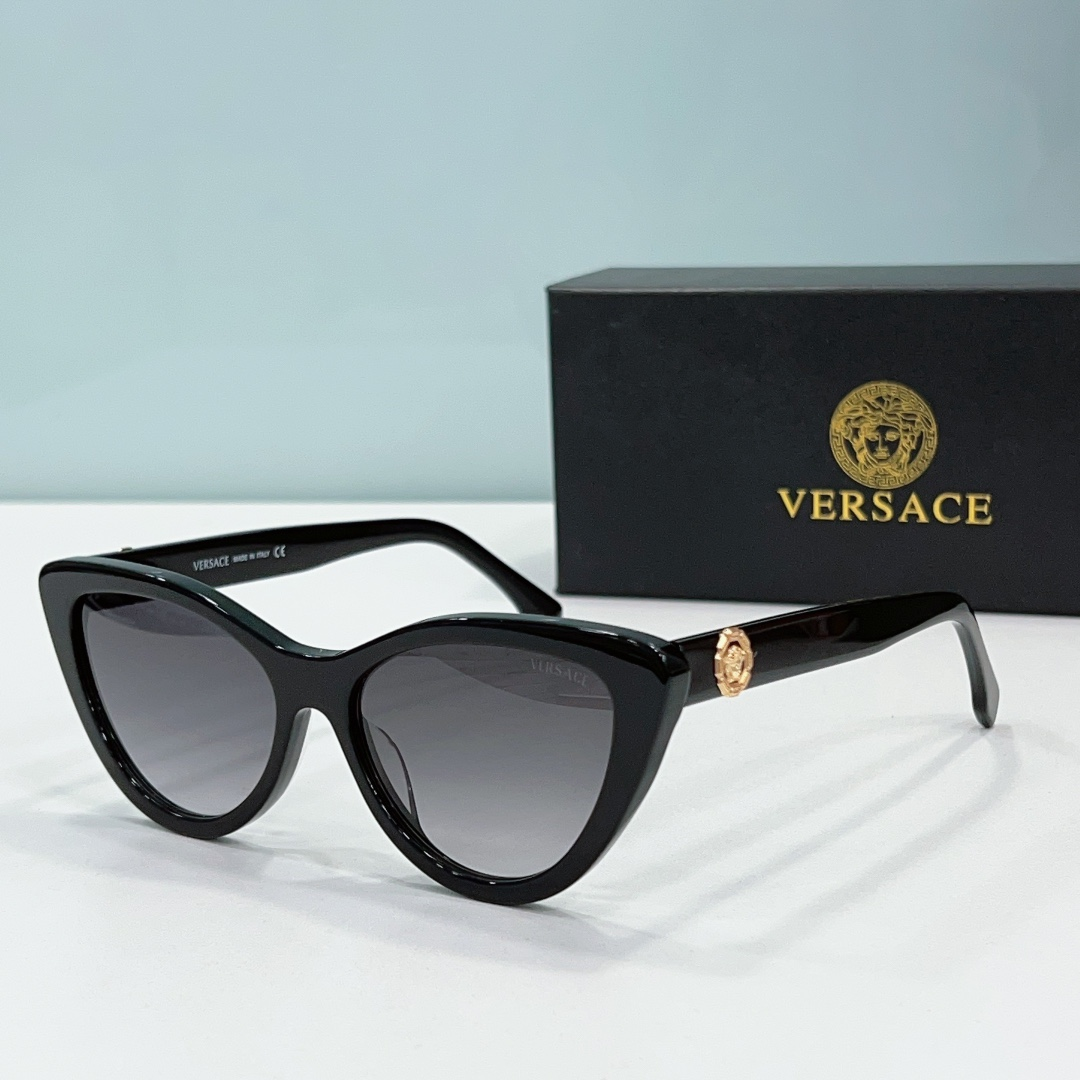 Versace Mirror leg Logo Cat-eye Sunglasses Top Quality锛�Replica锛�