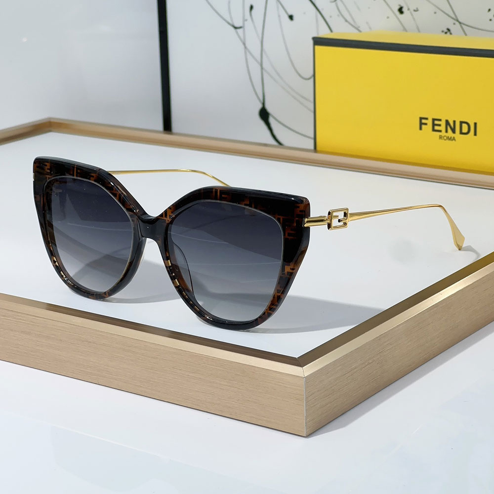 Fendi Slim Metal Mirror legs Sunglasses Top quality 锛�Replica锛�