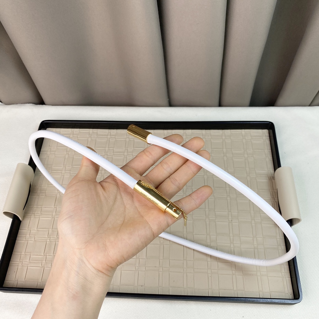 YSL Saint Laurent Leather Belts 1:1 Mirror Version