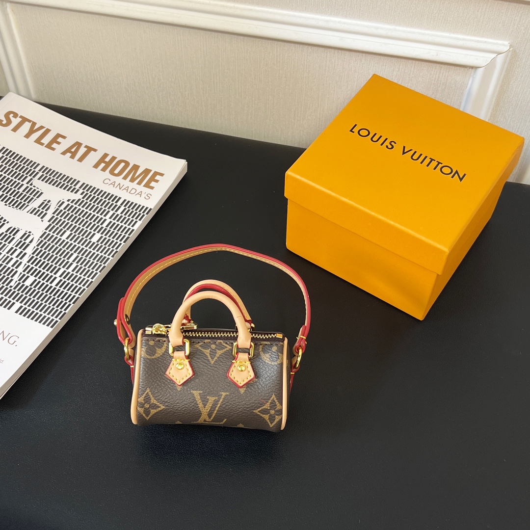Louis Vuitton Micro Bag Leather Keychain Pendant Accessories