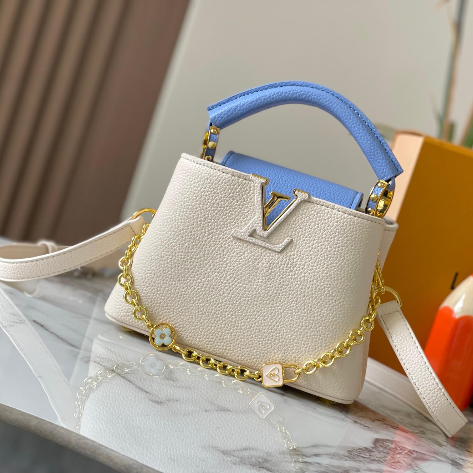 Louis Vuitton LV Capucines Love lock Chain Shoulder Bag M23950 (Replica)