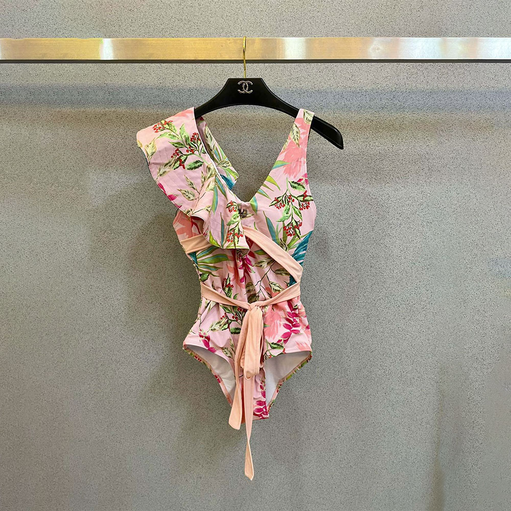 Valentino Colorful One-piece Swimsuit Swimwear（Replica）