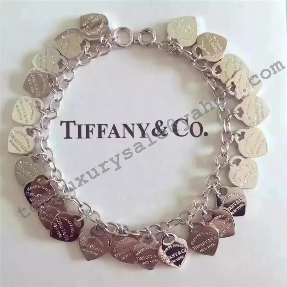 Return To Tiffany Multi?heart Tag Bracelet Sterling Silver Gift Lady UK For SaleGRP08616