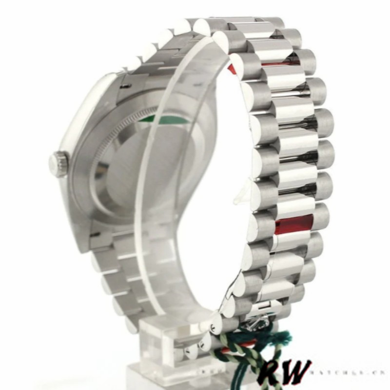 Rolex Day-Date 228396TBR Black Dial Diamond Bezel 40mm Mens Replica Watch