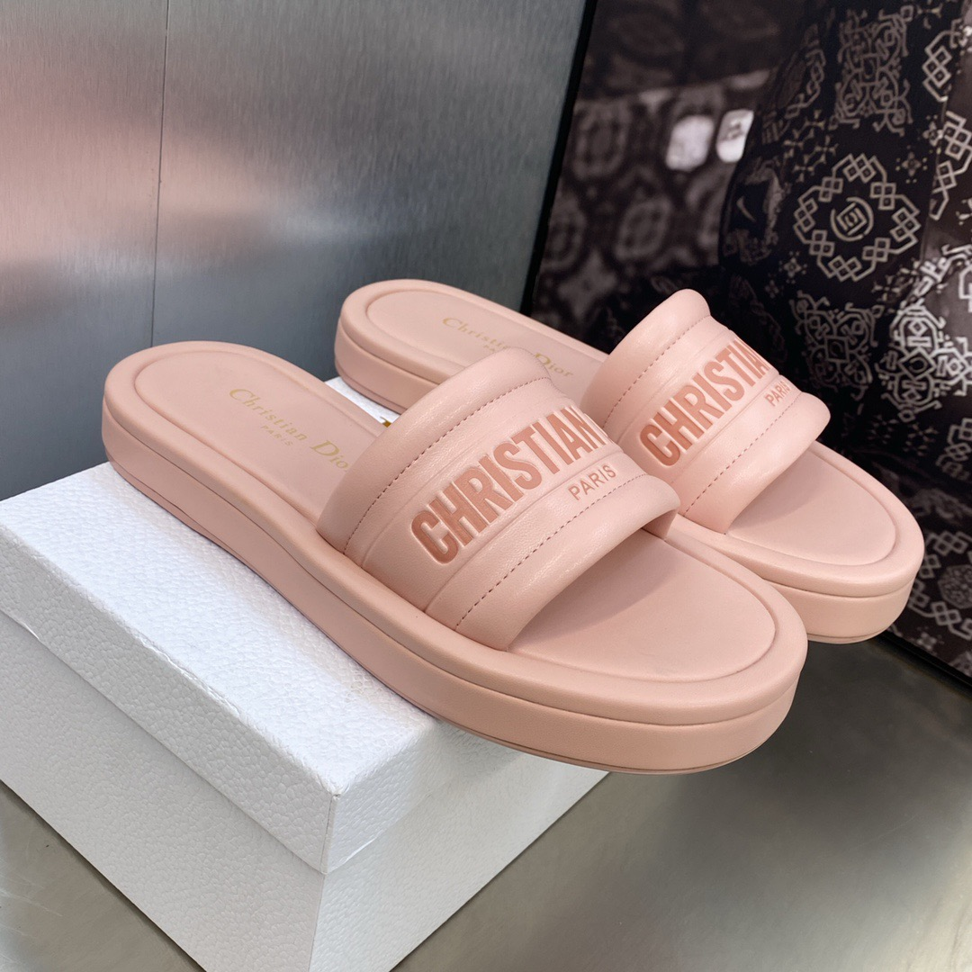 Dior Every-D Leather Fashion Flip-flops Shoes Sandal (Replica)