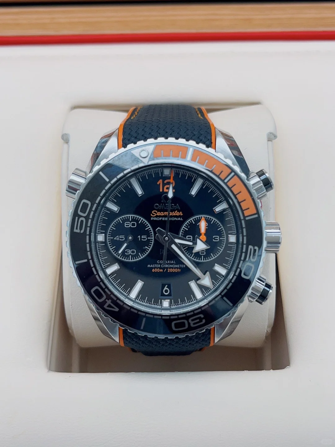 Omega Planet Ocean 600 M Omega Co-axial Master Chronometer Chronograph Watch - 45.5 mm Steel Case