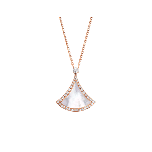 BVLGARI DIVAS' DREAM NECKLACE, White Mother-of-Pearl & Malachite, Three Style