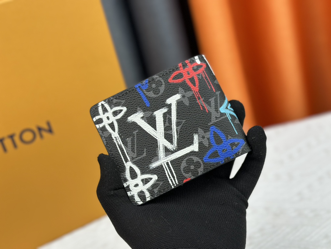 Louis Vuitton Brazza Damier Graphite Pixel N60895 M40452 Wallet Bag Handbag
