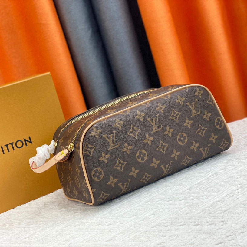 Louis Vuitton LV Cosmetics Pouch Toiletry Bag Leather Handbag Shoulder Bag(Replica)