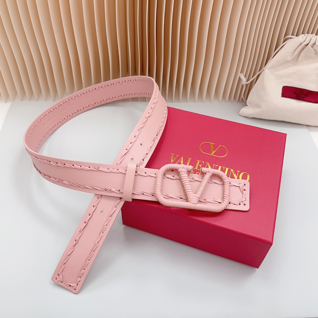 Valentino Leather Belts 1:1 Mirror Version