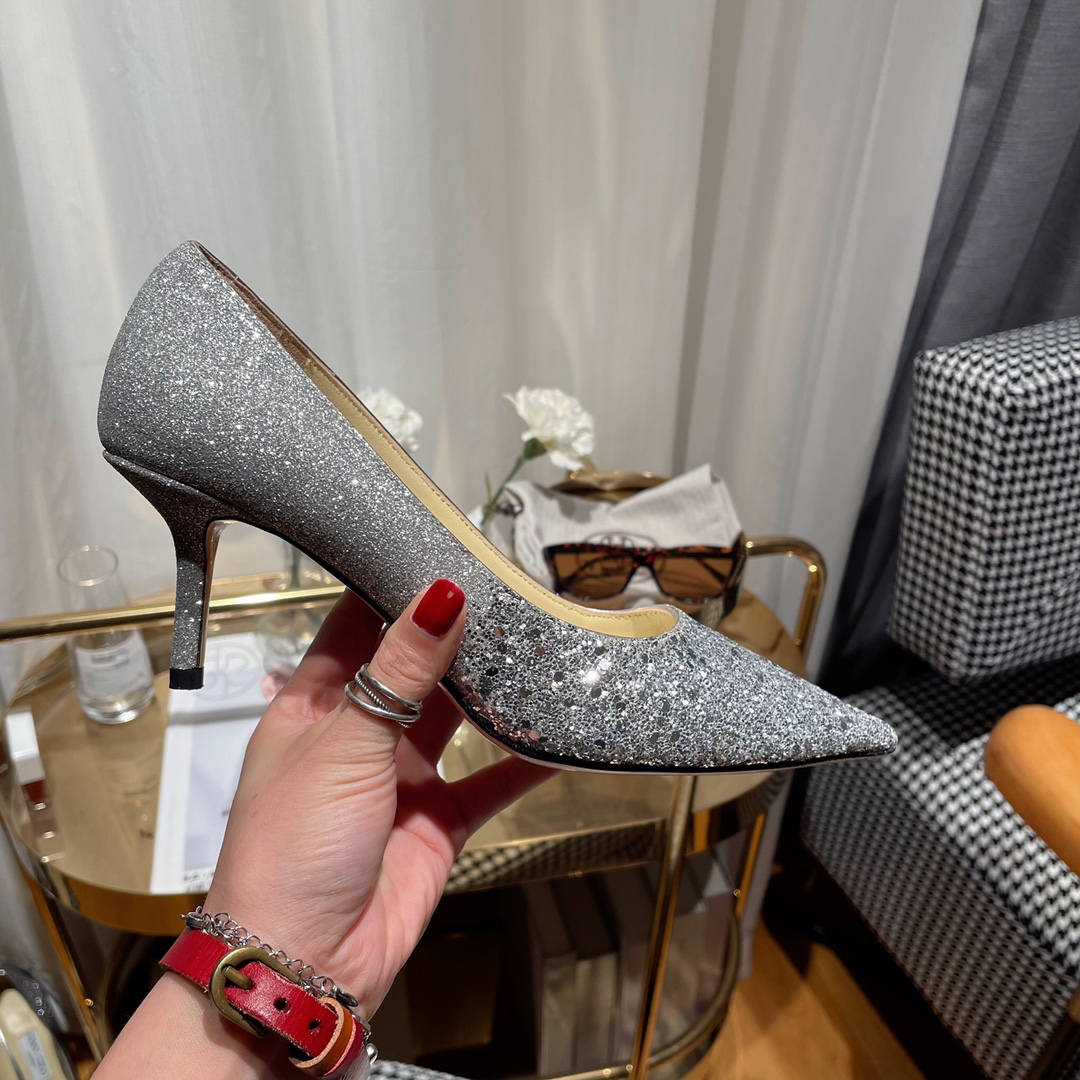 Jimmy Choo Love Flat cusp Slide Sandal (Replica)