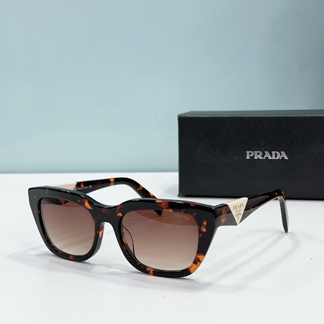 Prada Mirror leg print Logo sunglasses Top quality 锛�Replica锛�