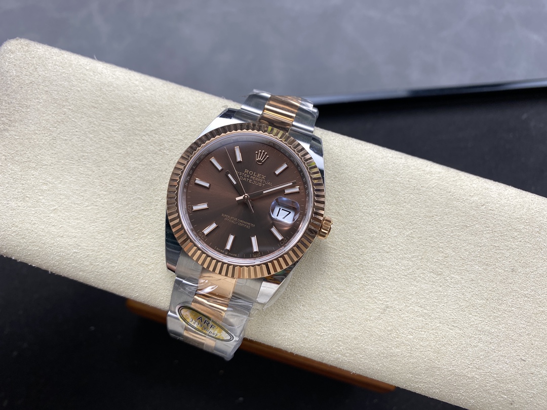 Rolex Datejust 41 Everose Gold Automatic 126331 0001 Chocolate Men's Watch