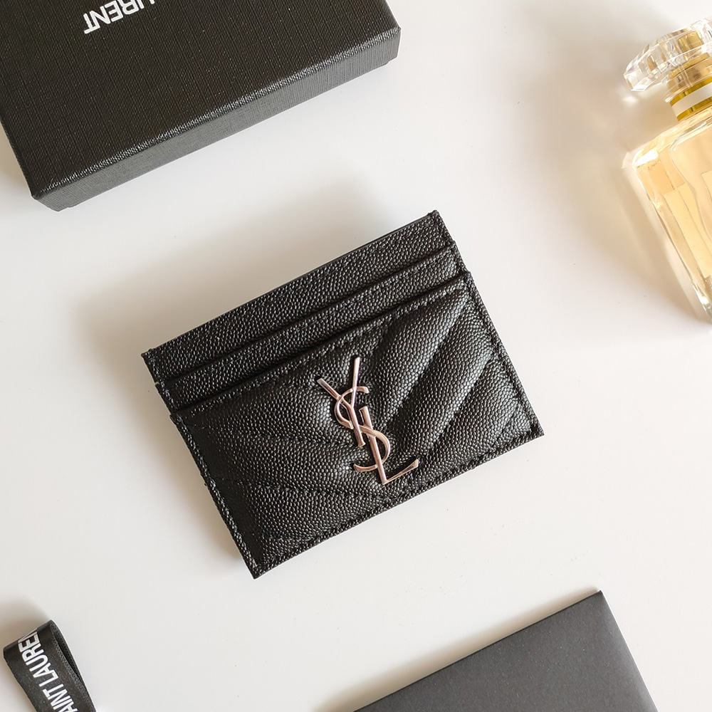 Saint Laurent YSL Caviar Leather Card bags (Replica)