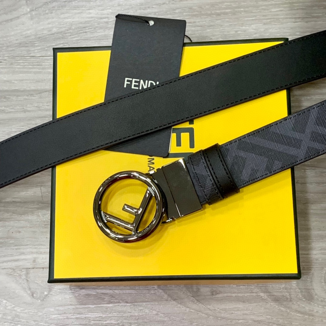 Fendi Leather Belts 1:1 Mirror Version