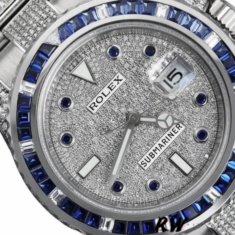 Rolex Submariner Date 116610LN Stainless Steel Diamond Bezel 40MM Mens Replica Watch
