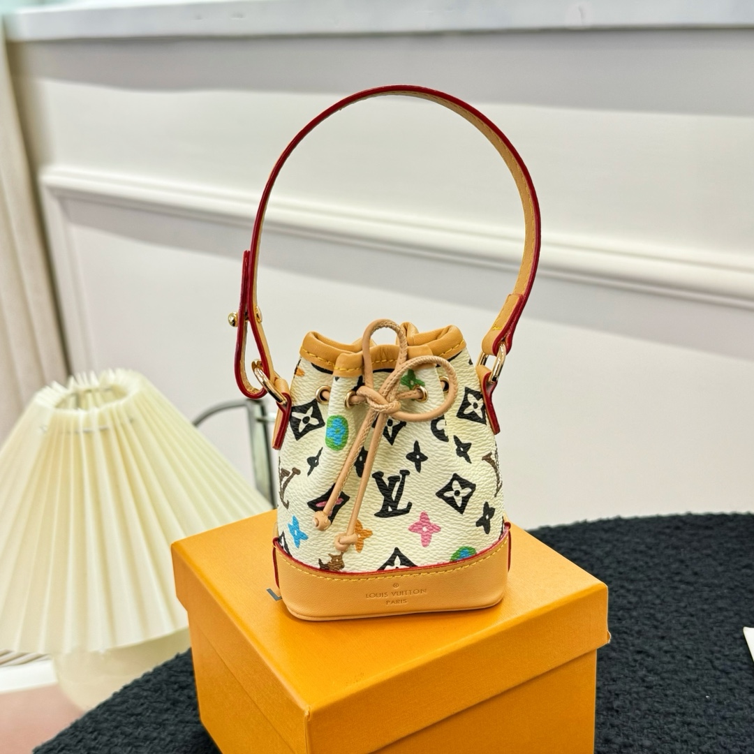 Louis Vuitton Micro Bag Leather Keychain Pendant Accessories