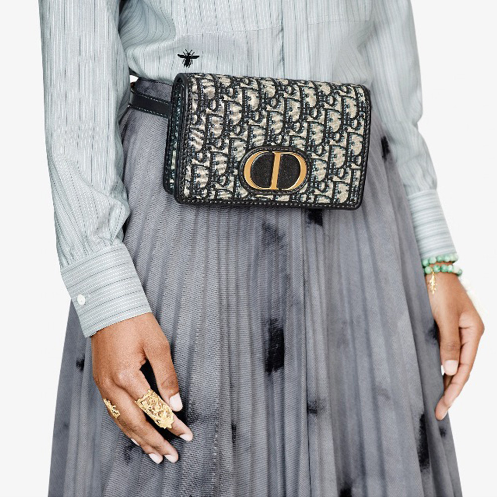 DIOR 30 Montaigne Canvas Shoulder Bag (Replica)