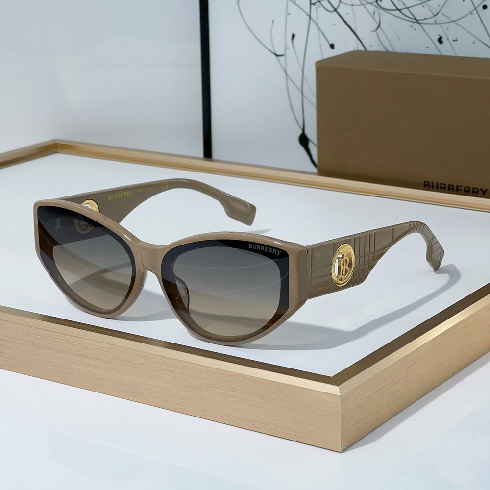 Burberry Mirror leg Hollowed out Logo Sunglasses Top quality （Replica）
