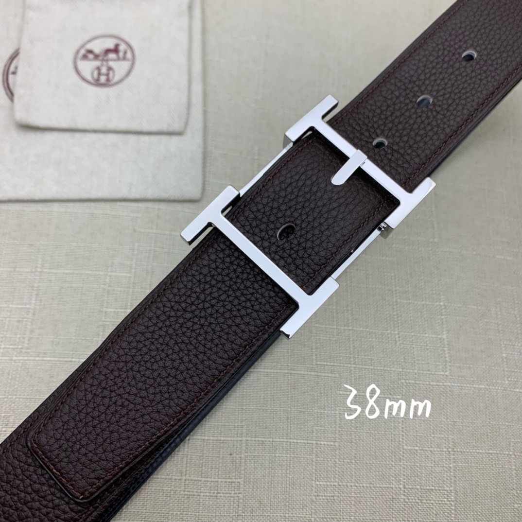 Hermes H Belt Buckle & Reversible Black For Women, Women Belt 380MM