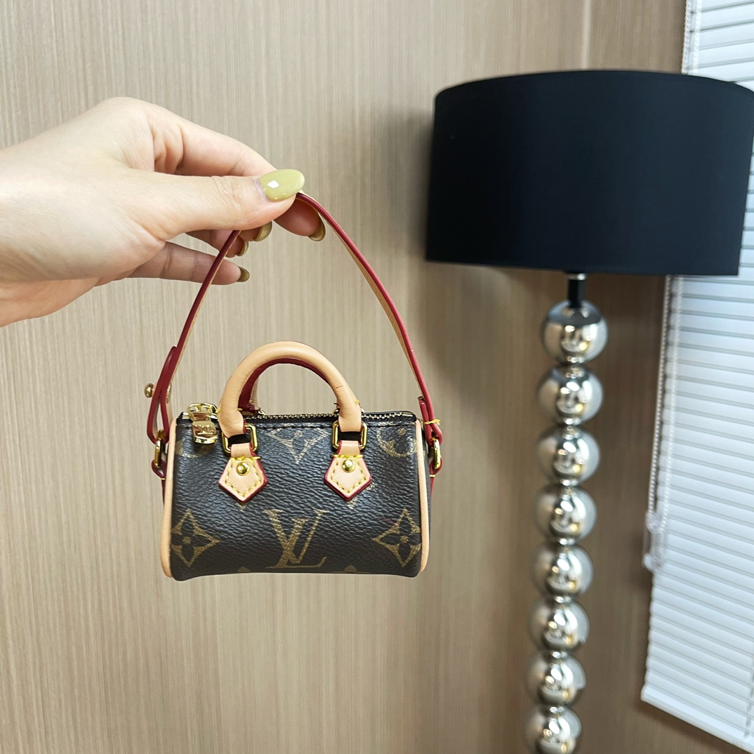 Louis Vuitton Micro Bag Leather Keychain Pendant Accessories