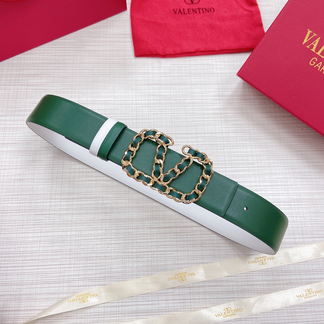 Valentino Leather Belts 1:1 Mirror Version