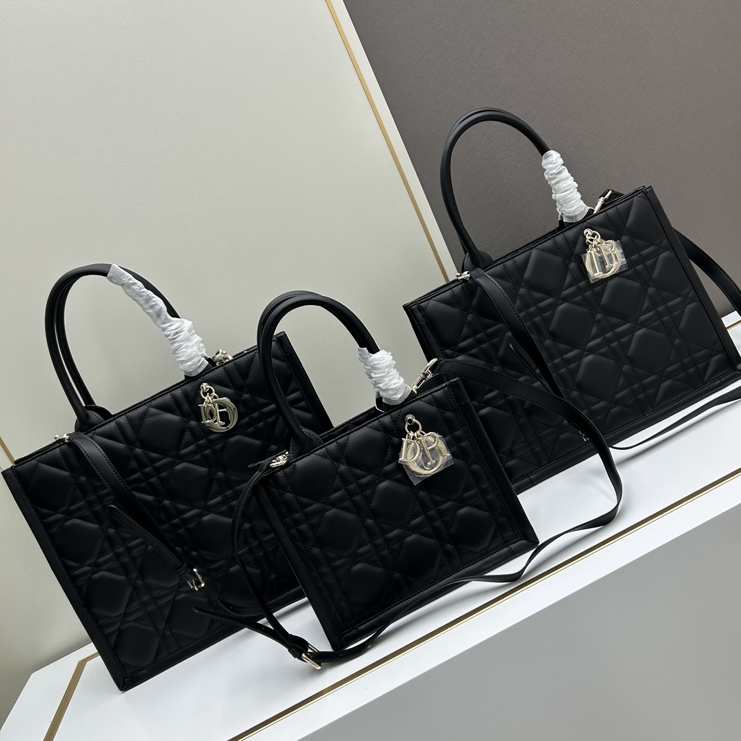 DIOR Book Tote Lambskin Leather Shoulder Bag Handbag(Replica)