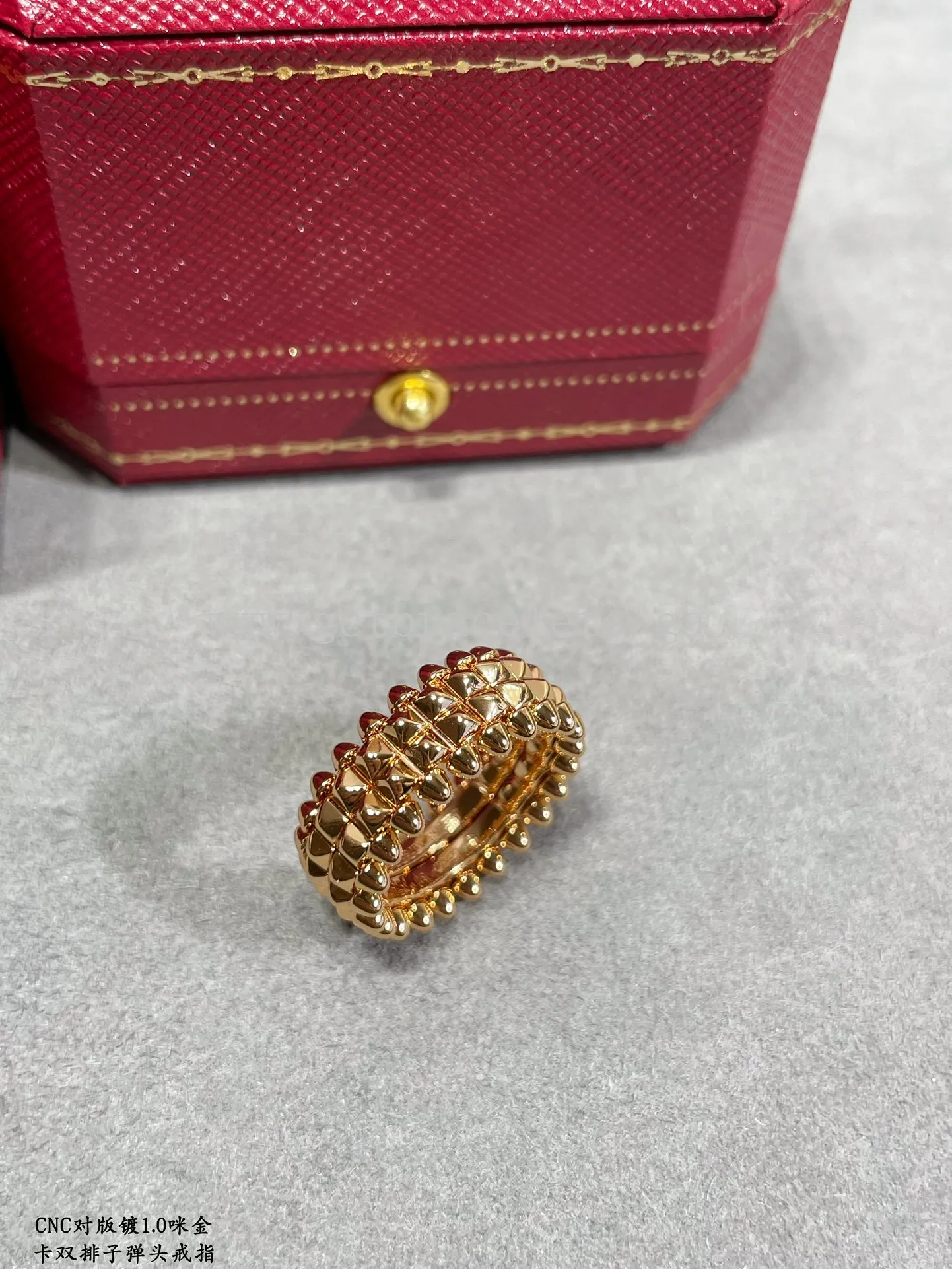 Clash de Cartier Ring Double-Row Model Rose Gold/Yellow Gold/White Gold