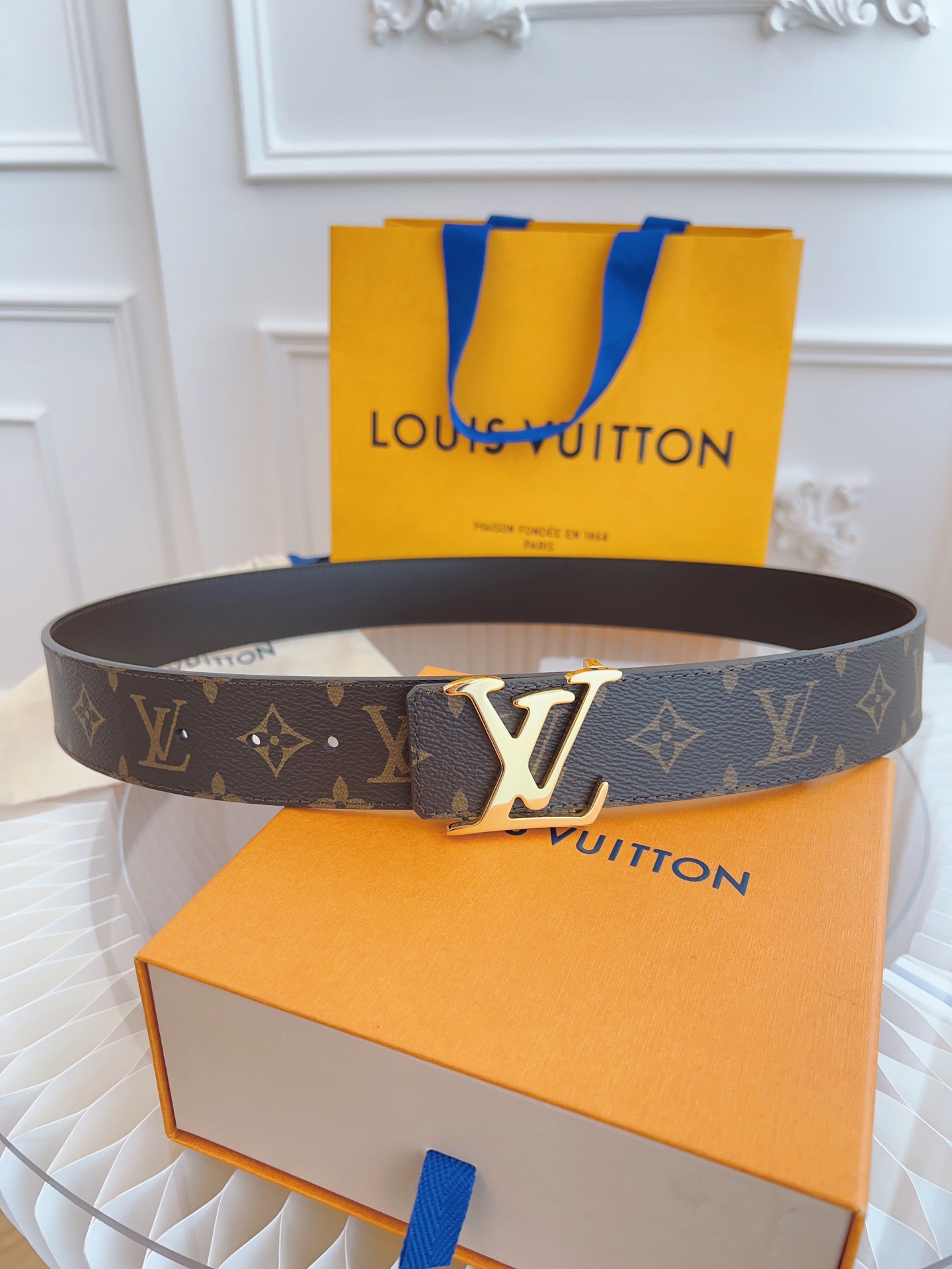 Louis Vuitton LV Leather Belts 1:1 Mirror Version