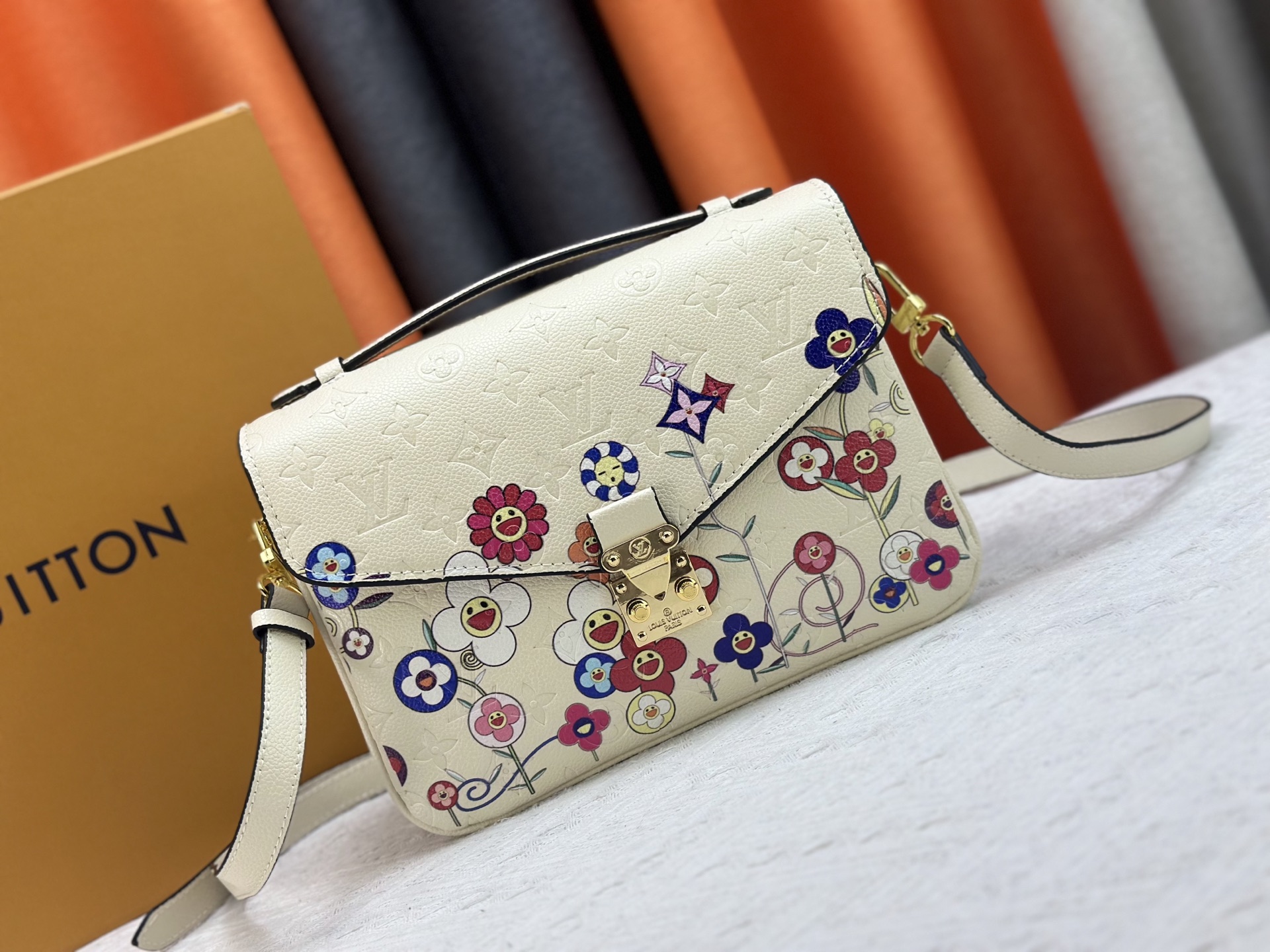 Louis Vuitton Bags Takashi Murakami Pochette Accessoires Denim Jeans POCHETTE M�TIS M40780 M41487锛�7AReplica锛�
