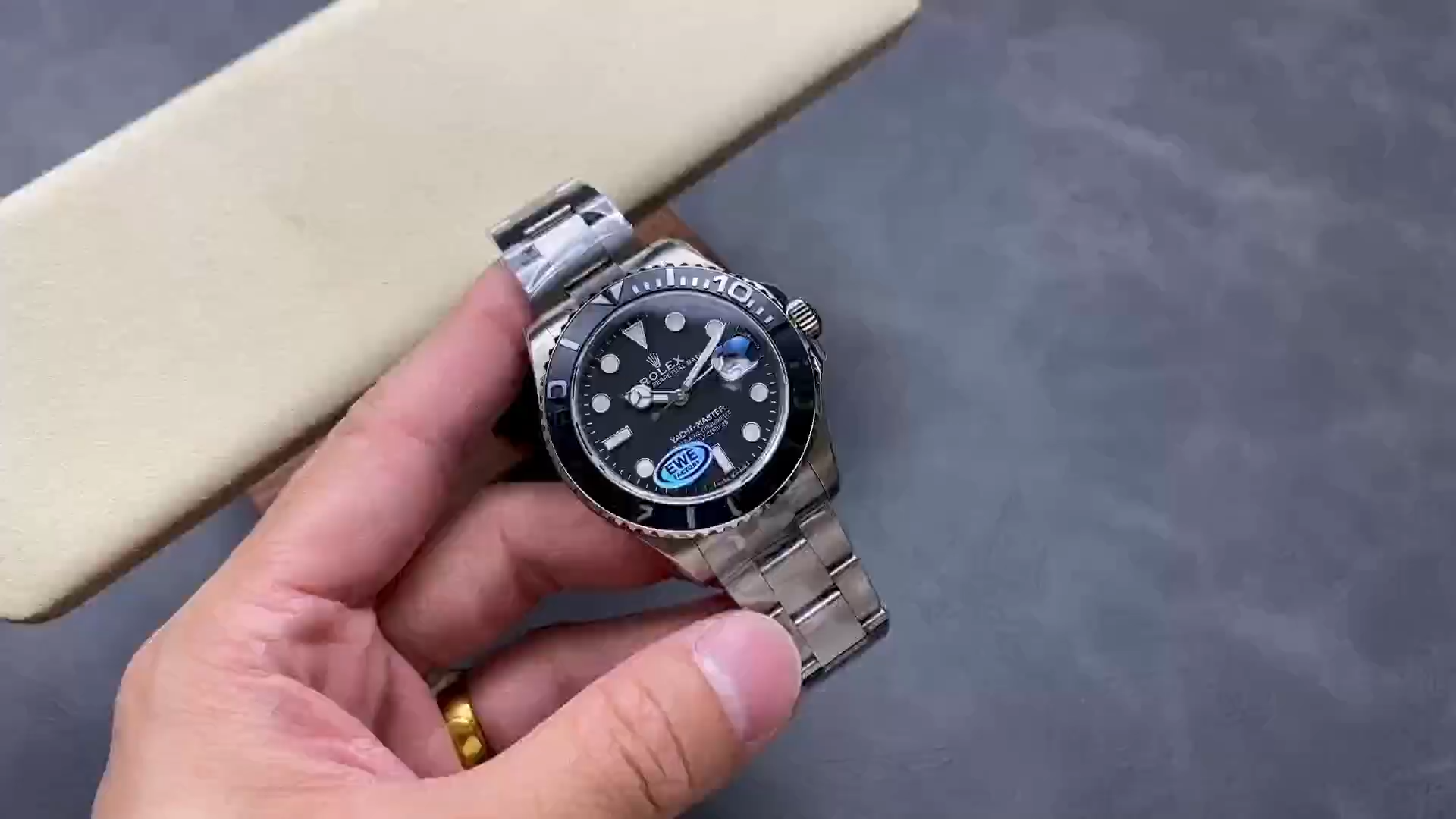 Rolex Yacht Master Black Dial Titanium 226627 0001 42mm Men's Watch