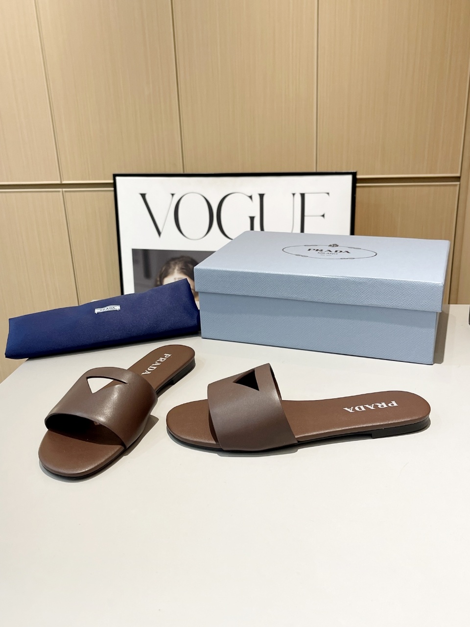 Prada Shoes Hollow out women's slippers