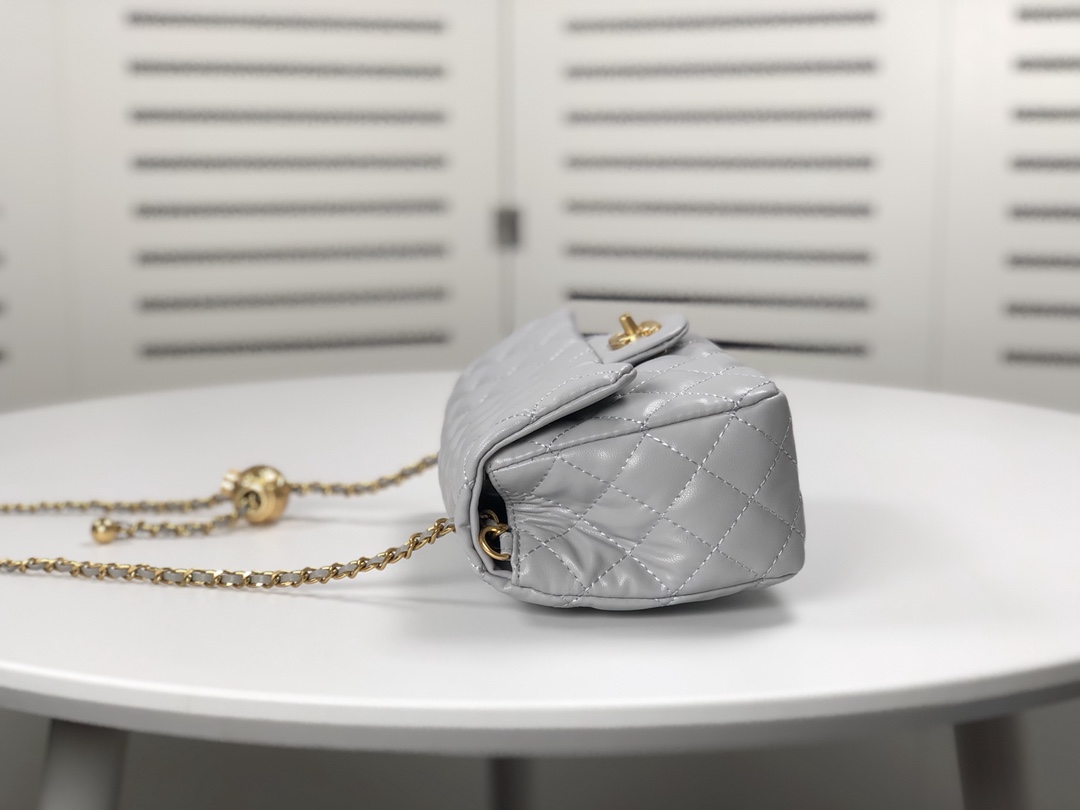 Chanel Cross Body Metal Ball Chain Shoulder Bag Handbag