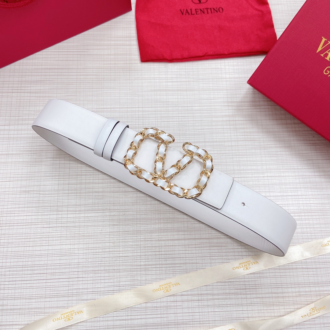 Valentino Leather Belts 1:1 Mirror Version