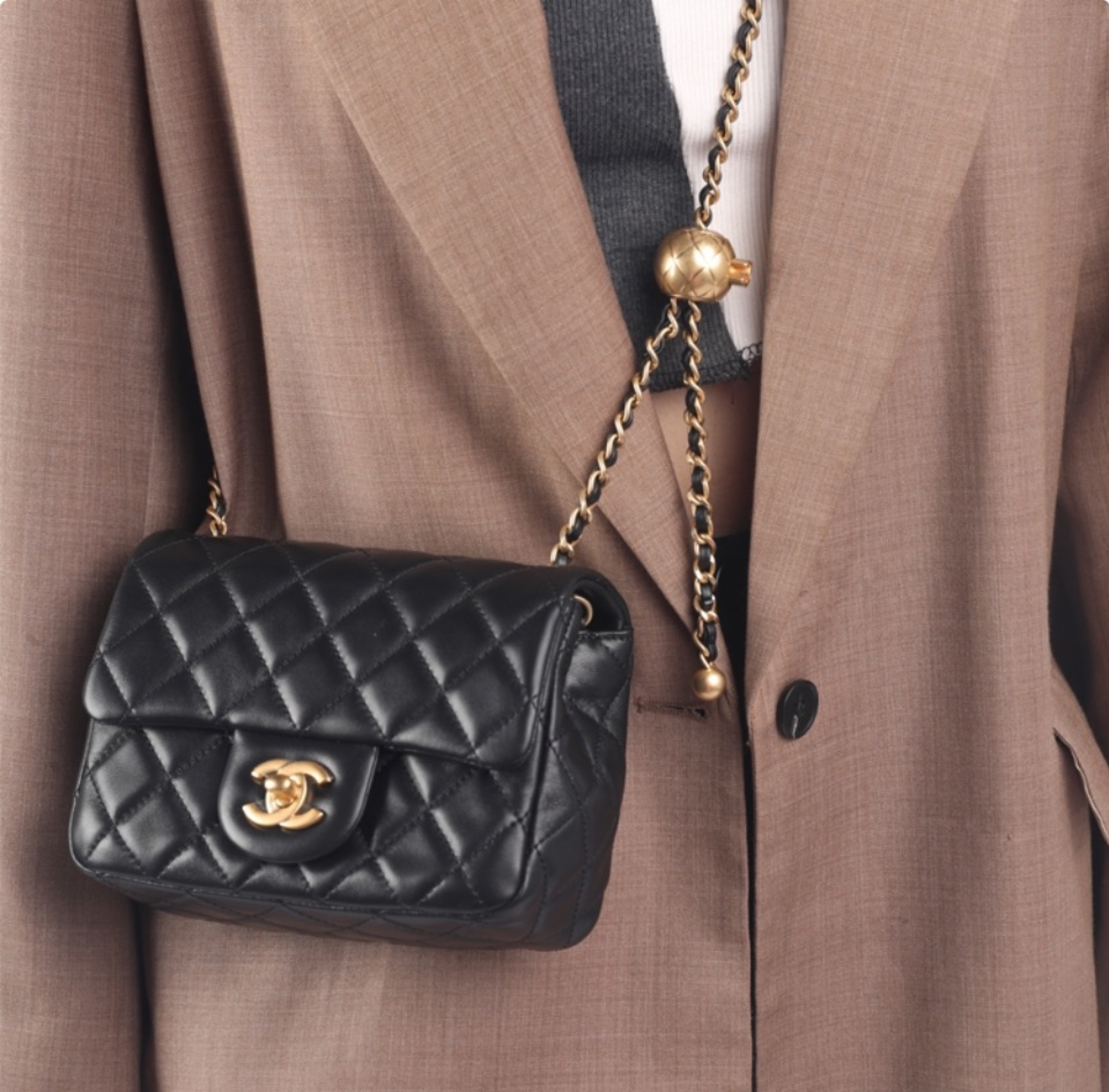 Chanel Lambskin Shoulder Crossbody Bag（Replica）