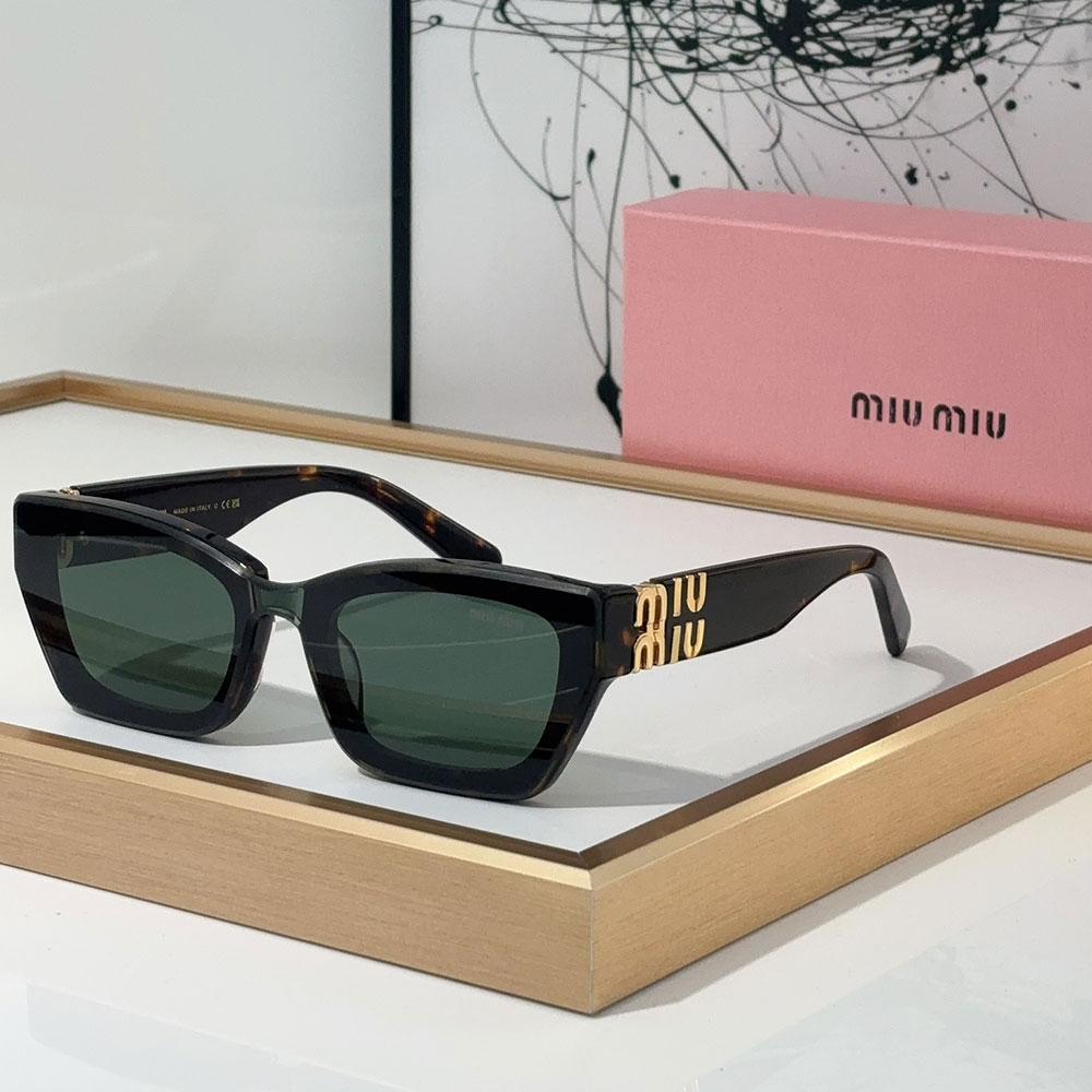 Miumiu The Hollow Logo of the Mirror leg Sunglasses Top quality 锛�Replica锛�