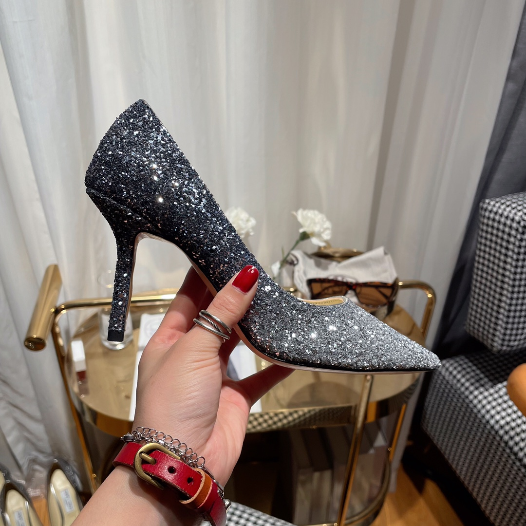 Jimmy Choo Love Flat cusp Slide Sandal (Replica)