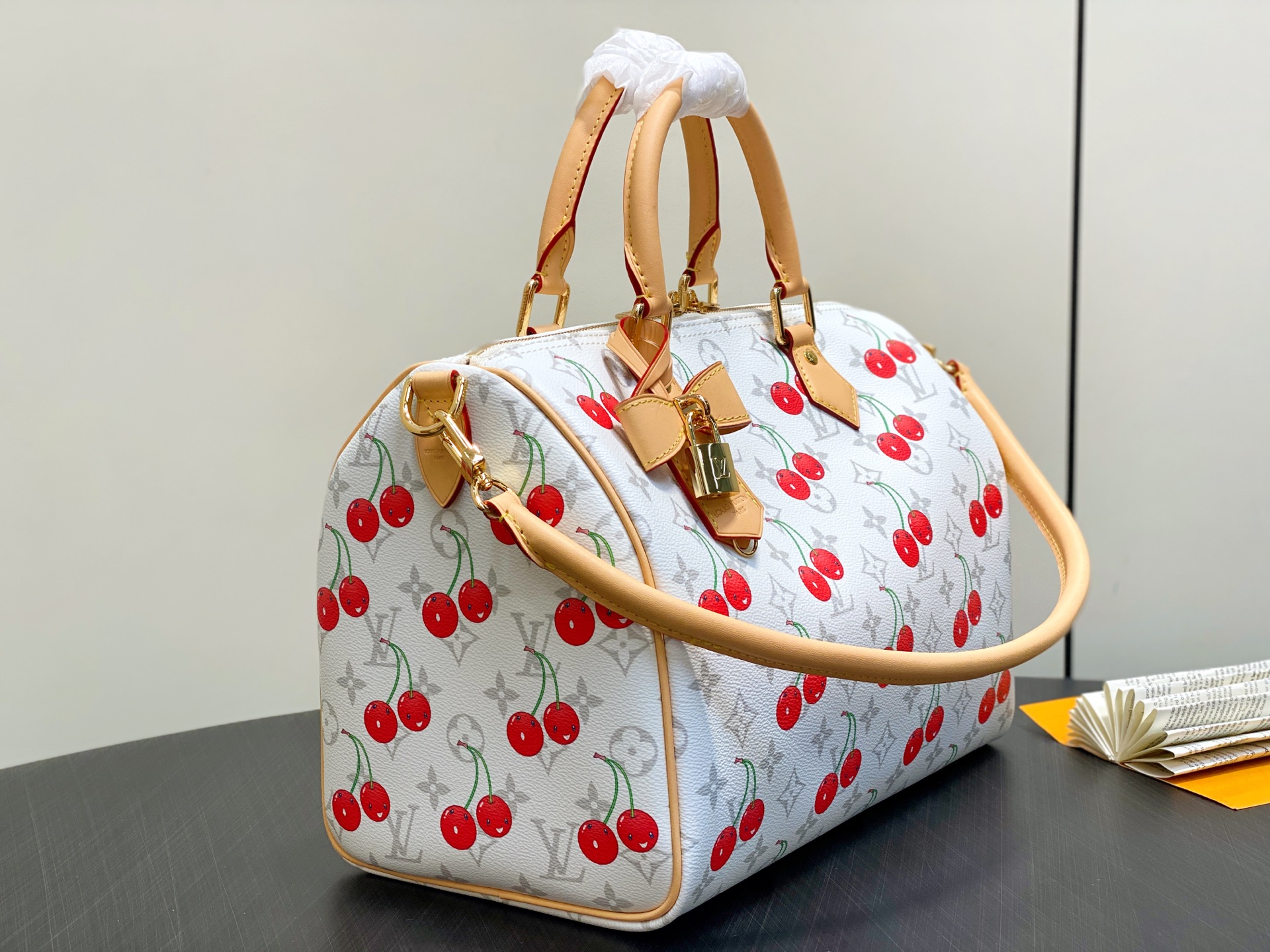 Louis Vuitton Bags Monogram Shoulder Bag Cherry Pillow Bag Speedy Speedy Soft 30 Handbag 锛�10AReplica锛�