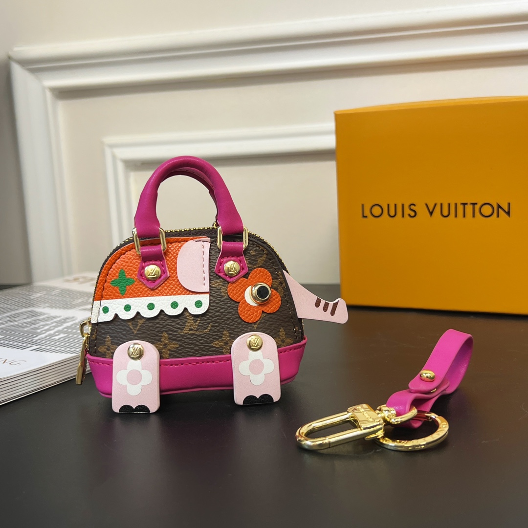 Louis Vuitton Micro Bag Leather Keychain Pendant Accessories