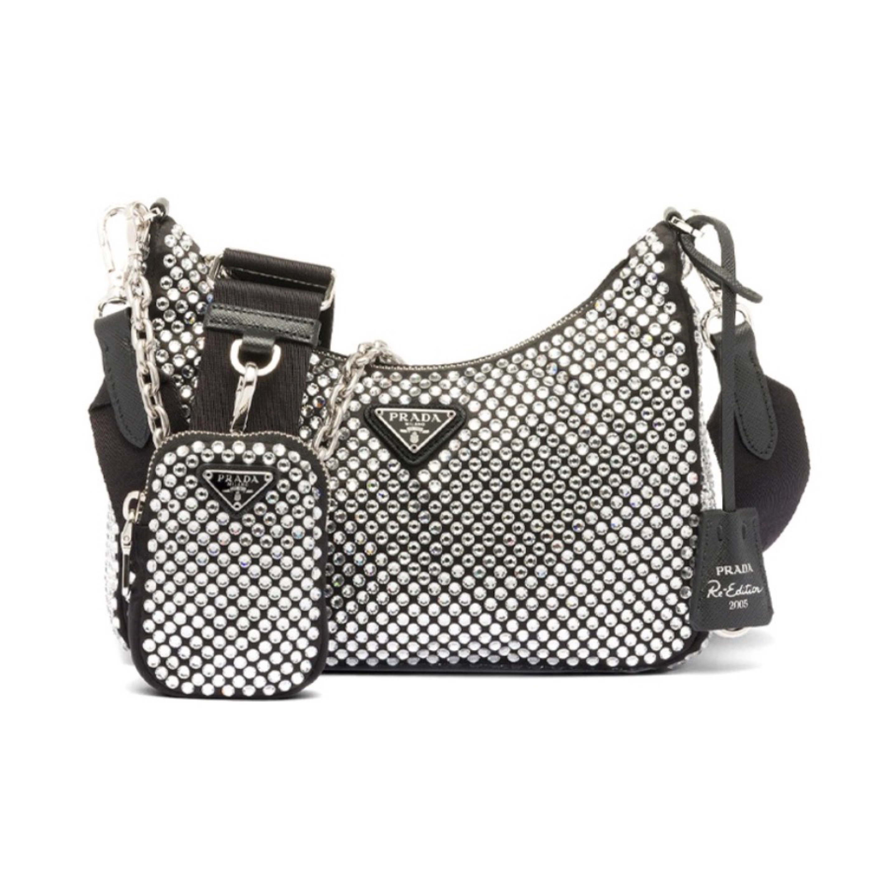 Prada Re-Edition Crystal Messenger Shoulder Bag（Replica）