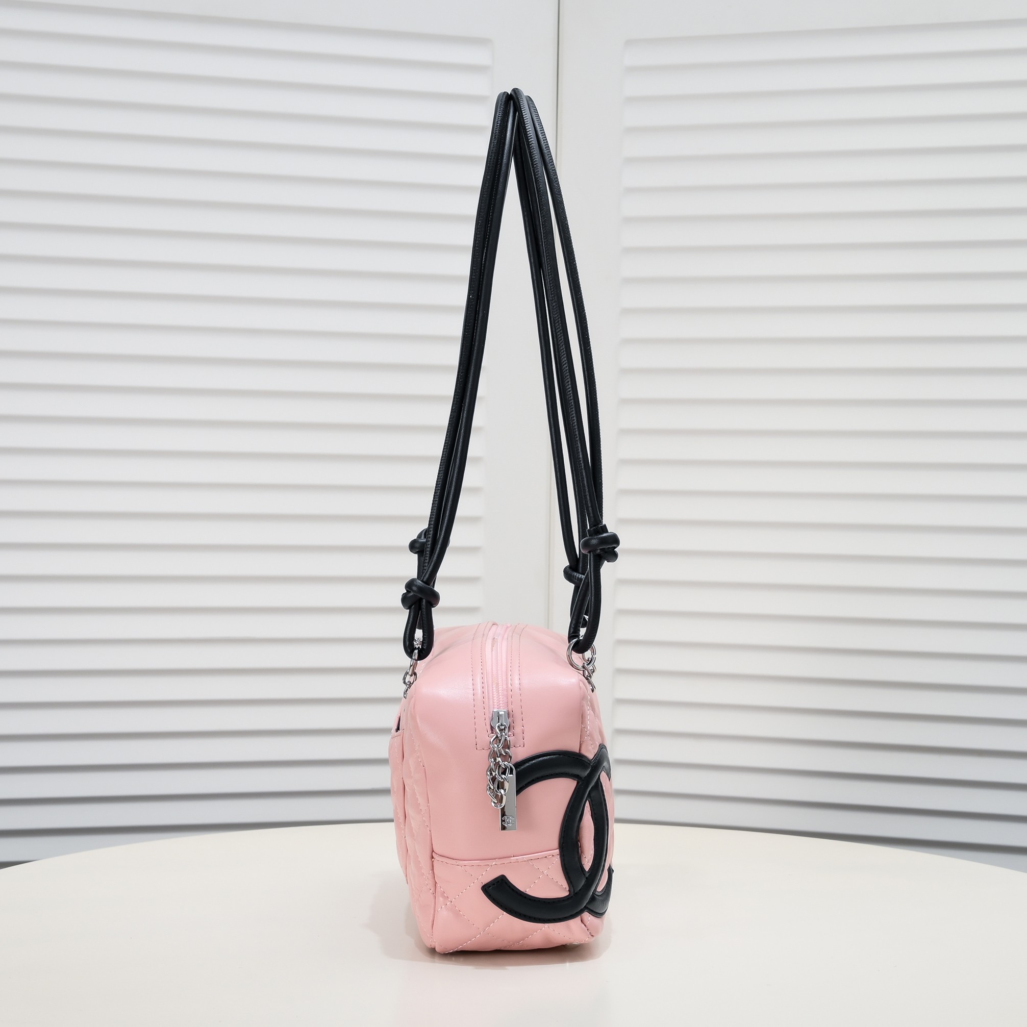Chanel Ligne Cambon Bowling Bag Large Shoulder Bag Handbag