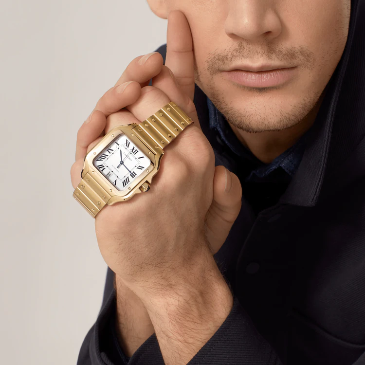 CARTIER SANTOS Gold 35mm